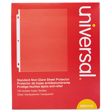 Universal® Standard Sheet Protector, Standard, 8 1-2 X 11, Clear, Non-glare, 100-box freeshipping - TVN Wholesale